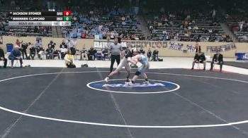132 lbs 1st Place Match - Brennen Clifford, Union County vs Jackson Stoner, Daviess County