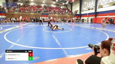 105 lbs Rr Rnd 1 - Ambrielle Chambers, Sand Springs vs Juleymi Munoz, Mcalester High School