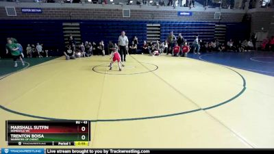 43 lbs Round 1 - Trenton Boisa, Warriors Of Christ vs Marshall Sutfin, Homedale WC