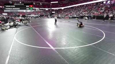 138 lbs Quarters - Aidan Aure, Menomonie vs Patrick Skrundz, Burlington