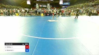 138 lbs Cons 64 #2 - Lincoln Kelley, VA vs Jordan Schmidt, IA