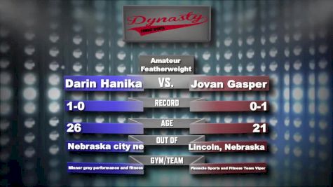 Jovan Gaspers vs. Darin Hanika Dynasty Combat Sports Replay