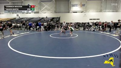 81 lbs 3rd Place Match - Dominick Moulton, Brawler Elite vs Mason Martin, Malone Youth Wrestling Club