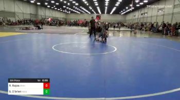 5th Place - Royce Rojas, Grandview Wolves vs Sydney O'brien, Verdigris Youth Wrestling