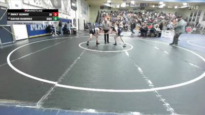 125 lbs Cons. Round 1 - Dayan Ramirez, Ramona/Riverside vs Emily Gomez, Diamond Ranch