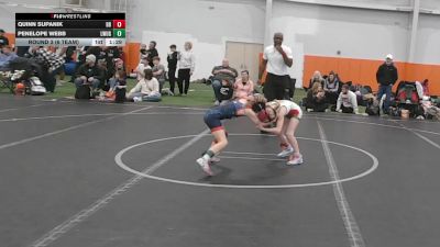 50 lbs Round 3 (6 Team) - Penelope Webb, Lady Warriors United Gold vs Quinn Supanik, Backyard Barbies