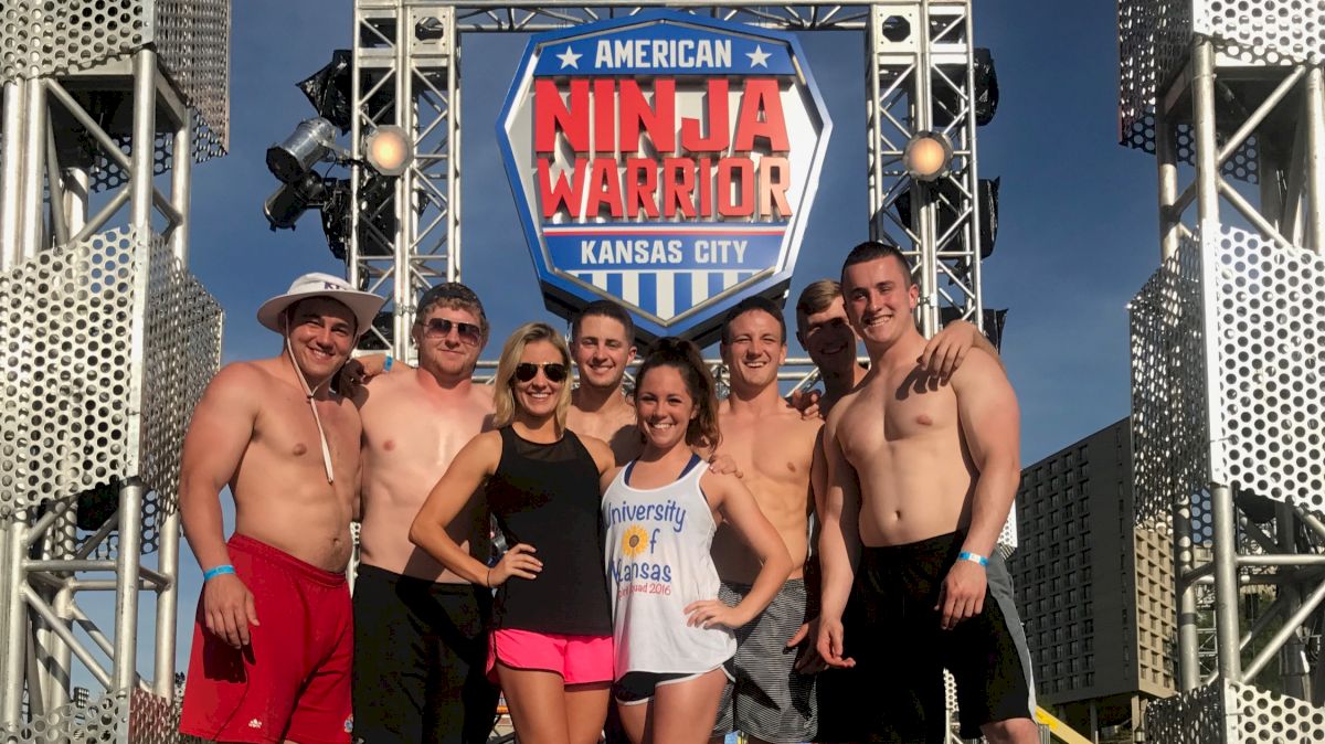 Jayhawk Cheer Takes On American Ninja Warrior Course