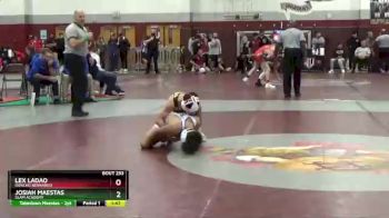 106 lbs Quarterfinal - Josiah Maestas, SLAM Academy vs Lex Ladao, Rancho Bernardo