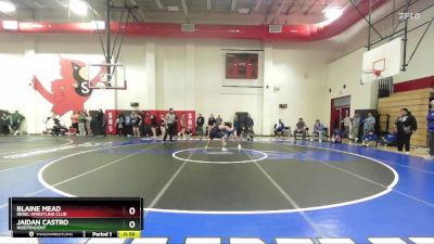 120 lbs Cons. Round 3 - Blaine Mead, Rebel Wrestling Club vs Jaidan Castro, Independent