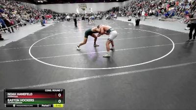 190 lbs Cons. Round 7 - Easton Hockers, Ashwaubenon vs Noah Hanefeld, Markesan