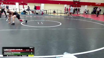 157 lbs Semifinal - Magnus McCrackin, Simon Fraser (B.C.) vs Christopher Hamblin, Oregon State