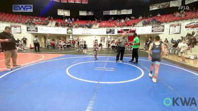 70 lbs Semifinal - Donnie Whiteneck, Tiger Trained Wrestling vs Clayton Smith, Gentry Youth Wrestling