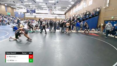 125 lbs Cons. Round 2 - Cooper Miller, Box Elder Stingers vs Victor Martinez, Mound Fort Junior High