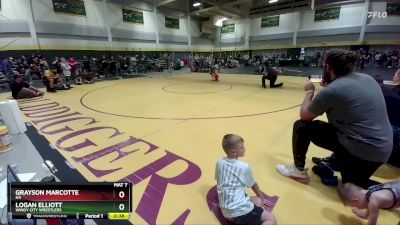 75 lbs Cons. Round 5 - Logan Elliott, Windy City Wrestlers vs Grayson Marcotte, NA