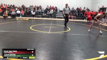 JV-3 lbs Round 1 - Kyle Van Zwol, West Marshall vs Colin Shatek, New Hampton/Turkey Valley