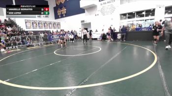 120 lbs Quarterfinal - Anabelle Serratos, Santa Ana vs Zoe Lopez, Charter Oak