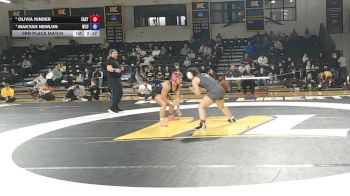 160 lbs 3rd Place Match - Olivia Kinder, Eastern vs Makyah Newlun, West Liberty