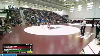 133 lbs Semifinal - Collin Metzgar, Colorado Mesa vs Jonathan Andreatta, Adams St.