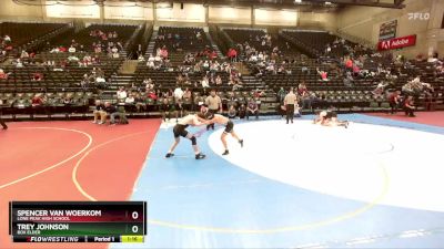 153 lbs Cons. Round 3 - Trey Johnson, Box Elder vs Spencer Van Woerkom, Lone Peak High School