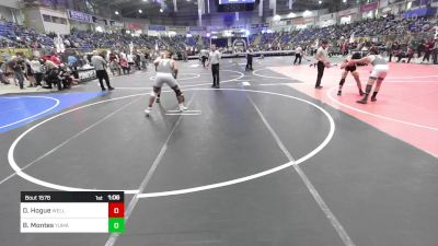 180 lbs Quarterfinal - Dayne Hogue, Wellington Eagles vs Bryan Montes, Yuma Middle School