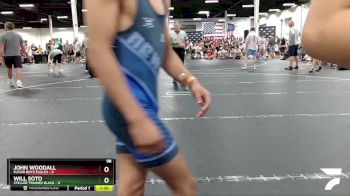 98 lbs Round 4 (6 Team) - Will Soto, Steller Trained Black vs John Woodall, Flickr Boyz Eagles