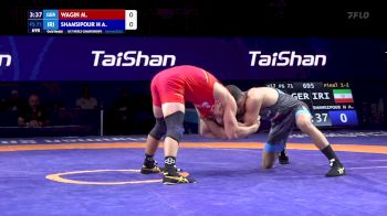 71 kg Final 1-2 - Manuel Wagin, Germany vs Abolfazl Shamsipour Hajivand, Iran