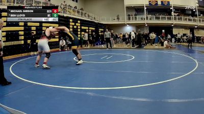 285 lbs 7th Place - Michael Gibson, Bethel Park vs Ben Lloyd, Mt. Lebanon