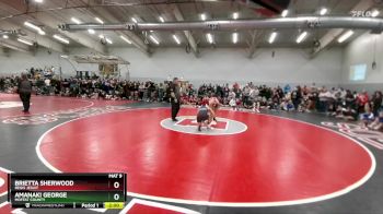 130 lbs Champ. Round 2 - Brietta Sherwood, Regis Jesuit vs Amanaki George, Moffat County