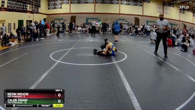 76 lbs Round 1 (10 Team) - Kevin Wojcik, Mat Warriors vs Caleb Swain, The Compound