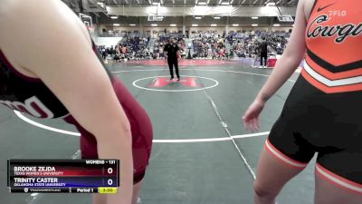 131 lbs Cons. Round 3 - Trinity Caster, Oklahoma State University vs Brooke Zejda, Texas Women`s University