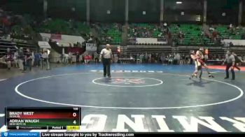 106 lbs Quarterfinal - Adrian Waugh, New Hope HS vs Brady West, Deshler