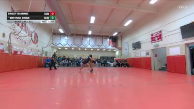 170 lbs Quarterfinal - Briyana Biggs, Bloomfield vs Bailey Ramone, Farmington
