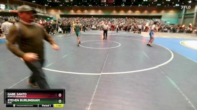 138 lbs Cons. Round 1 - Gabe Santo, Rancho Bernardo vs Steven Burlingham, Hug