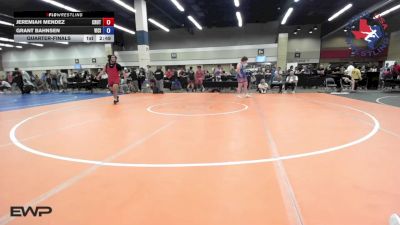 285 lbs Quarterfinal - Jeremiah Mendez, Crutchmer Wrestling vs Grant Bahnsen, Vici Wrestling Club
