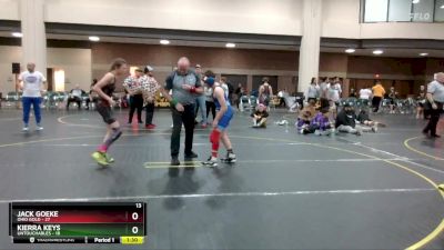 110 lbs Semis & 1st Wrestleback (8 Team) - Jack Goeke, Ohio Gold vs Kierra Keys, Untouchables