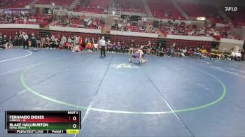 132 lbs Round 1 (16 Team) - Fernando Dioses, Lubbock vs Blake Halliburton, Comal Pieper