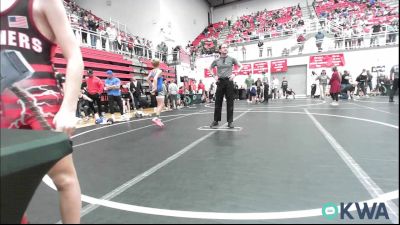 80 lbs Rr Rnd 2 - Sawyer Barnett, Redskins Wrestling Club vs Kanon Hilbert, Stroud Youth Wrestling Club