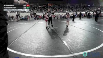 40 lbs Semifinal - Maesa Brigge, Mojo Grappling Academy vs Averie Barnard, Ardmore Takedown Club