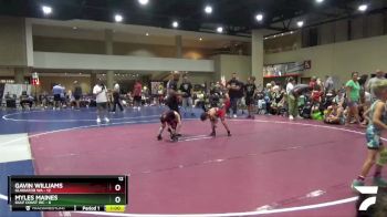 55 lbs Round 5 (6 Team) - Myles Maines, Gulf Coast WC vs Gavin Williams, Gladiator WA