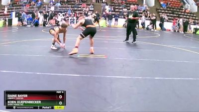 140 lbs Cons. Round 3 - Daine Bayer, Liberty Center vs Koen Huepenbecker, Dark Horse WC