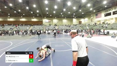 98 lbs Semifinal - Malachi McElroy, Spanish Springs WC vs Justin Osburne, Del Norte Wrestling