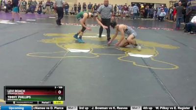 3 - 106 lbs Cons. Round 2 - Levi Roach, Staunton River vs Timmy Phillips, Broadway HS