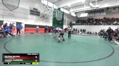 170 lbs Cons. Round 3 - Marissa Guerrero, El Rancho vs Delfina Palmas, Banning Senior