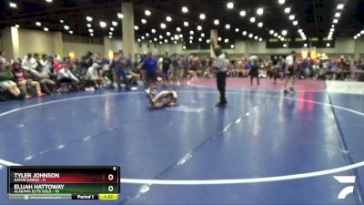 120 lbs Round 3 (6 Team) - Elijah Hattoway, Alabama Elite Gold vs Tyler Johnson, Gator Dawgs