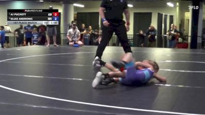 62 lbs 1st Place Match - AJ Puckett, Alpha Elite Wrestling vs Elias Andronic, Rochelle Wrestling Club