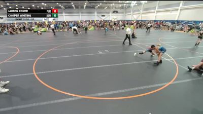 85 lbs Cons. Round 3 - Cooper Whiting, Unattached vs Jaxton Coyer, Unattached