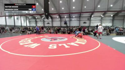 215 lbs Cons. Sub-semis - Payton Woods vs Brandon Cook, Peninsula Wrestling