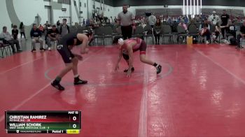 100 lbs Placement Matches (8 Team) - Christian Ramirez, M2 Blue (NJ) vs WILLIAM SCHORK, West Shore Wrestling Club