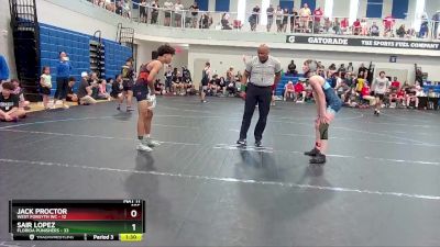 105 lbs Round 5 (6 Team) - Sair Lopez, Florida Punishers vs Jack Proctor, West Forsyth WC