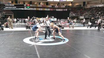5A 175 lbs 5th Place Match - Ryan Means, Santa Fe vs Greyson Cook, Piedra Vista